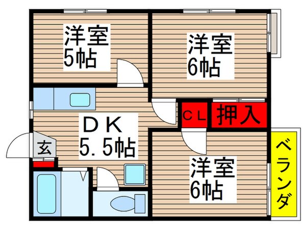 リンドフィ－ルドの物件間取画像